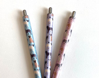 Mastiff Dog Gel Pen: Epoxy Resin, Black Ink