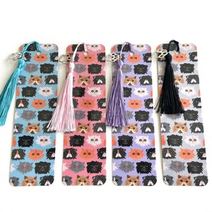 Persian Cat Bookmark, Cats Lover Unique Gifts Cat Paw Charm and Tassel Gift