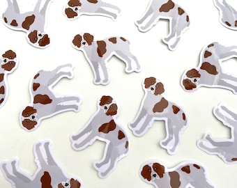Brittany Spaniel Sticker Waterproof Vinyl Stickers Brittany Spaniels