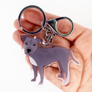 Pitbull Keychain - Etsy