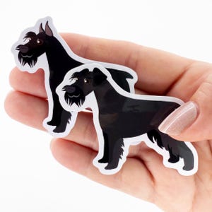 Black Schnauzer Die Cut Sticker Waterproof Vinyl Sticker Schnauzers Stickers