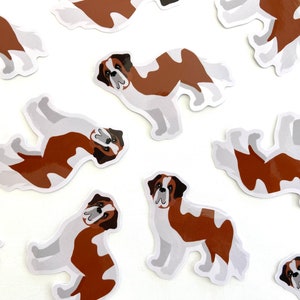 Saint Bernard Sticker Waterproof Vinyl Stickers St Bernard Dog