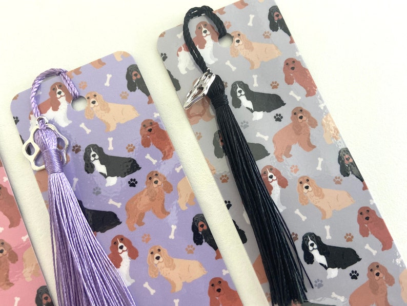 Cocker Spaniel Bookmark, Cocker Spaniels Lover Unique Gifts Dog Paw ...