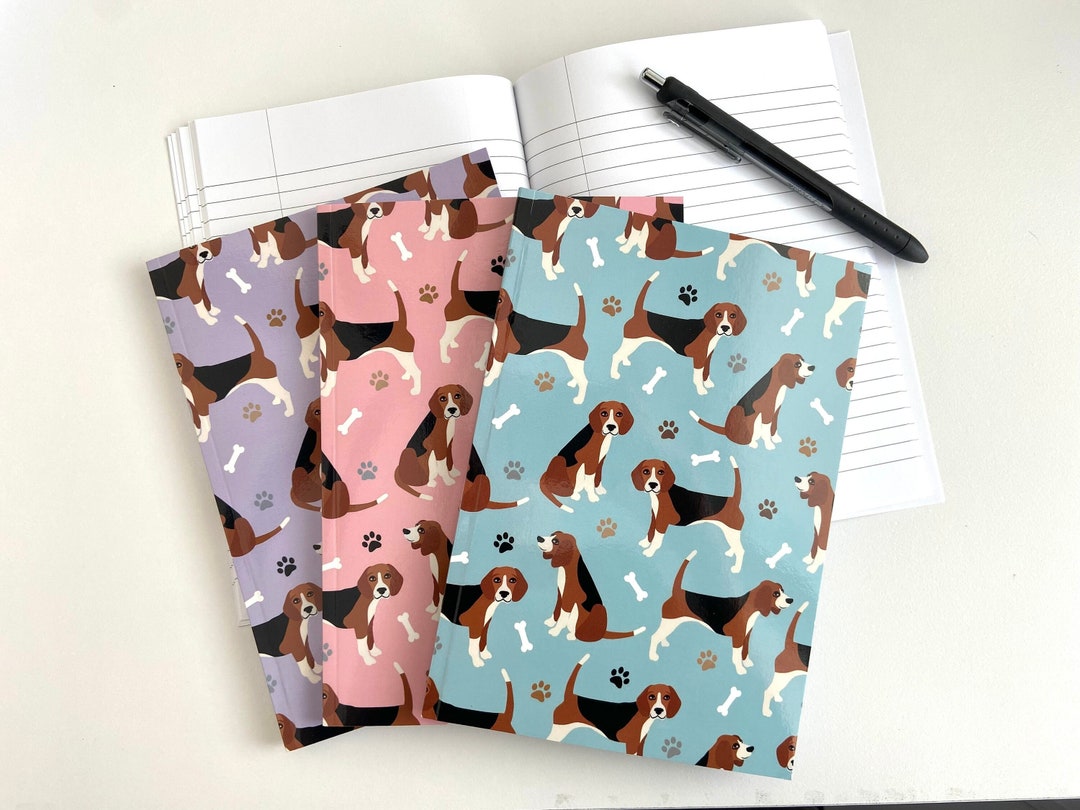 Beagle Notebook Beagle Dog Pattern Notebook, A5 Journal - Etsy