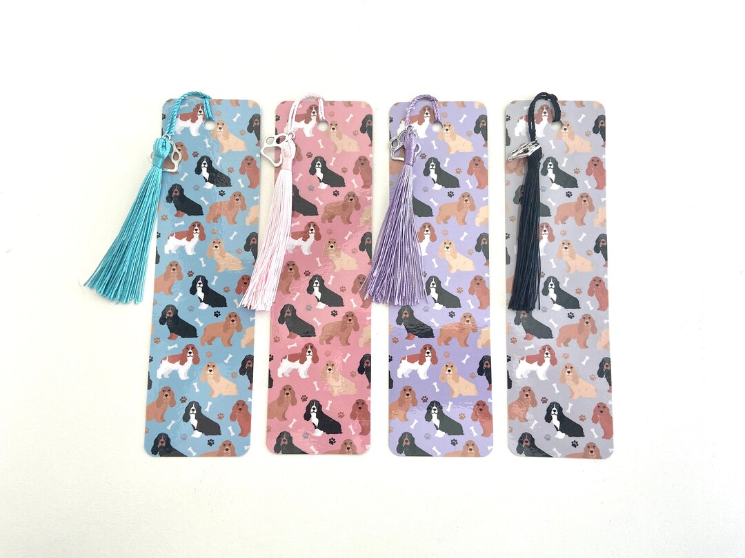 Cocker Spaniel Bookmark, Cocker Spaniels Lover Unique Gifts Dog Paw ...