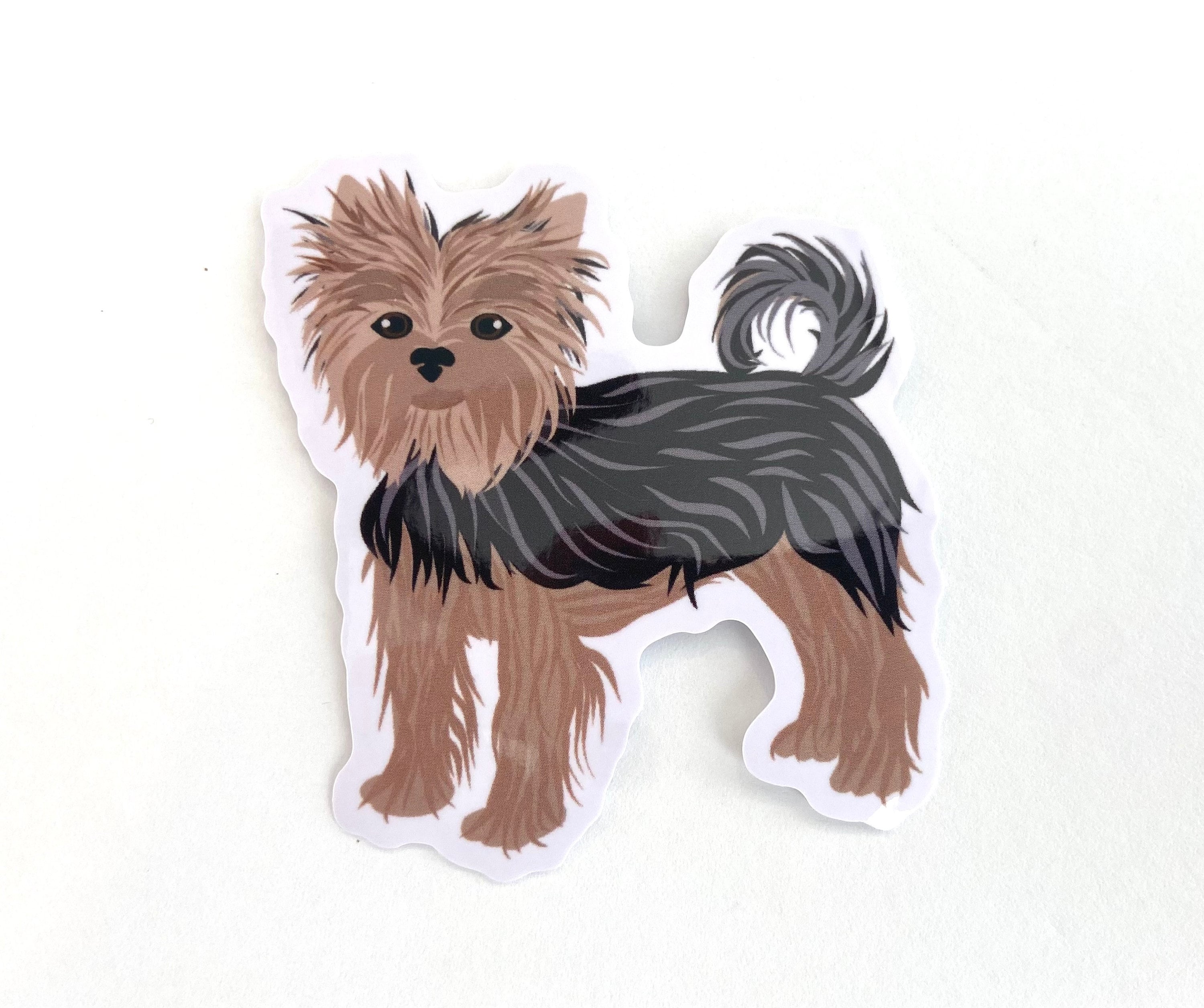 Yorki Sticker Transparent Yorkie Sticker Waterproof Vinyl Stickers Yorkshire Terrier Dog - Etsy