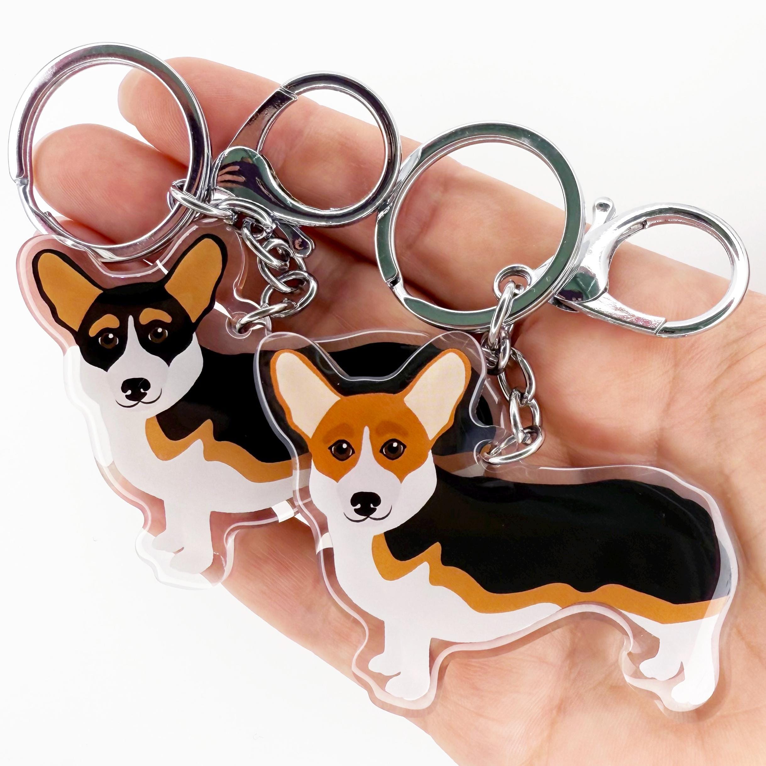 Corgi Keychain for Purse