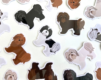 Havanese Dog Sticker: Waterproof Vinyl Die Cut Decal