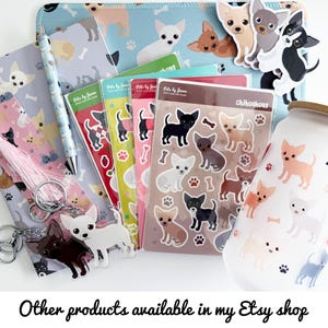 Cute Chihuahua Mousepad: Paw Prints & Bones Pattern (10x8") image 6