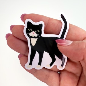Tuxedo Cat Sticker Die Cut Waterproof Vinyl Stickers