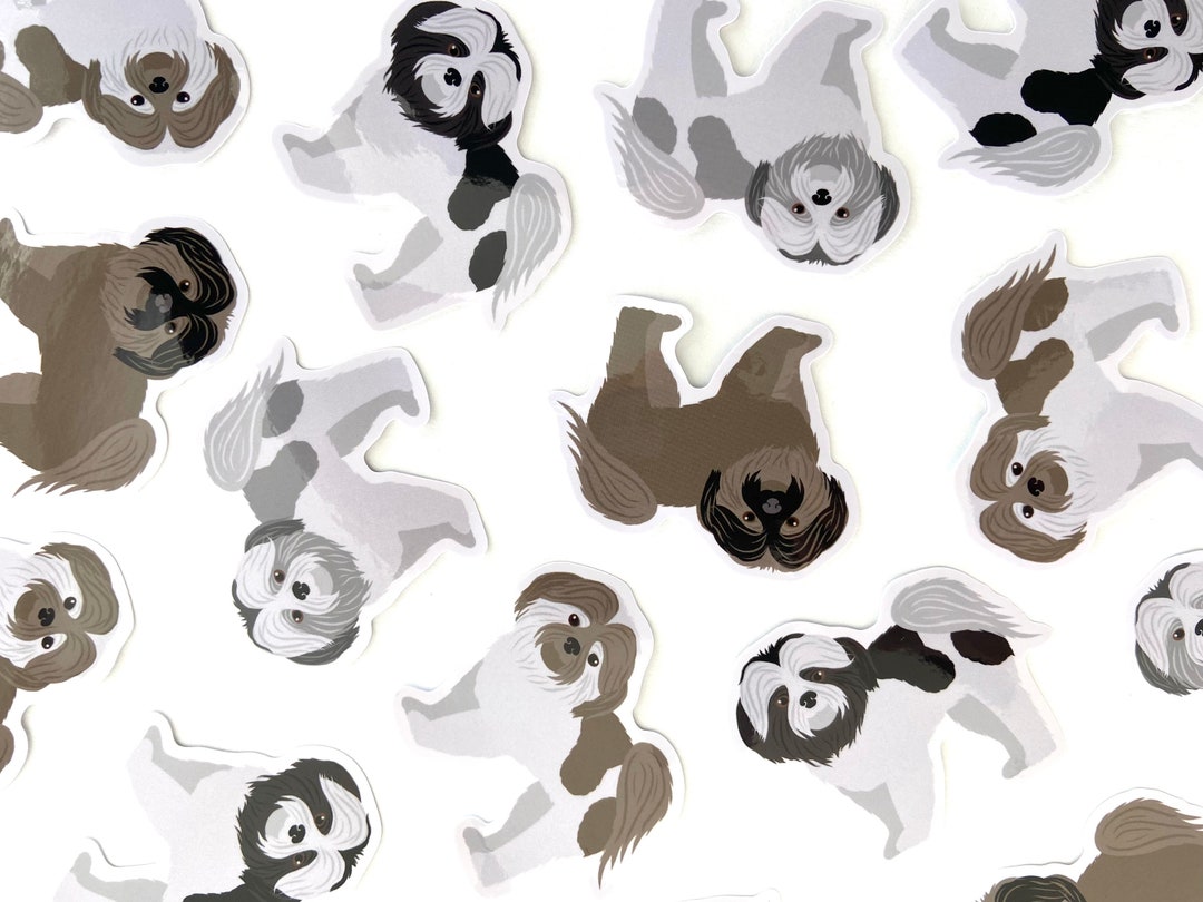 Waterproof Shih Tzu Dog Sticker: Die Cut Vinyl Decal - Etsy