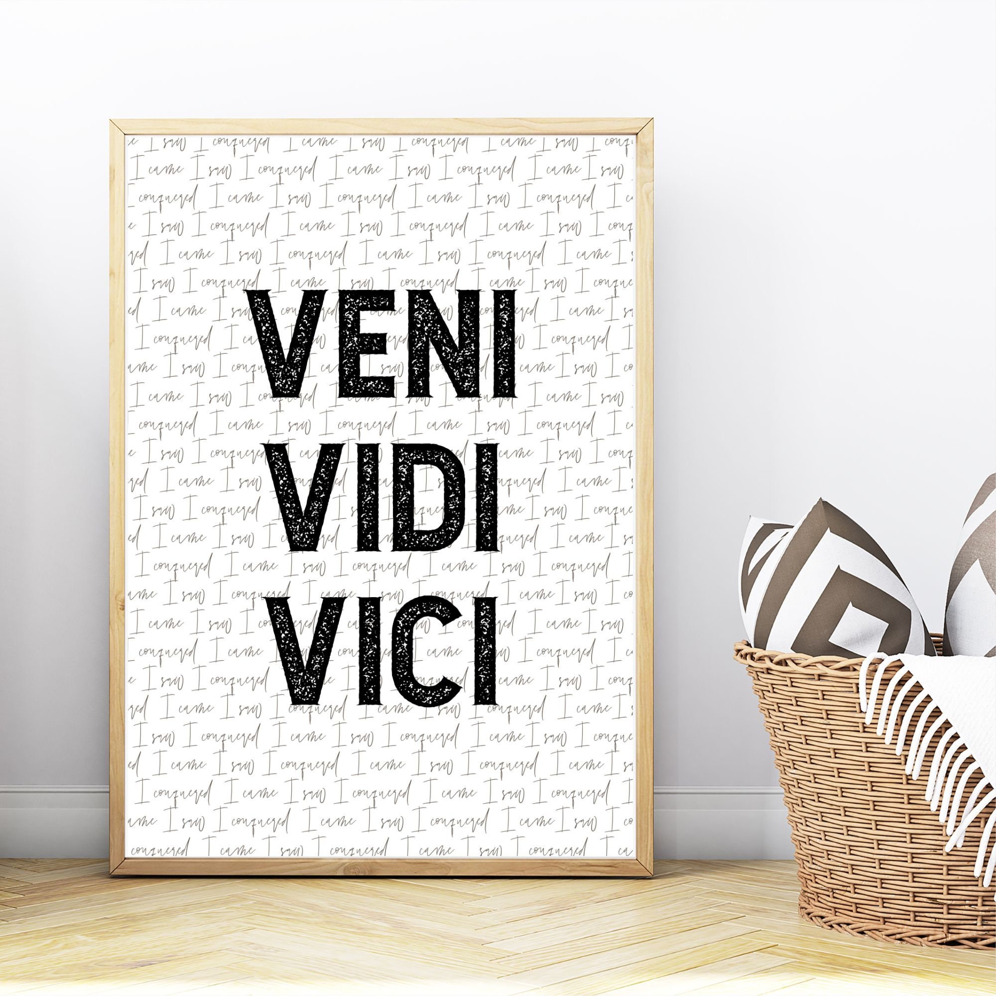 Veni, Vidi, Vici - Dictionary Definition | Poster