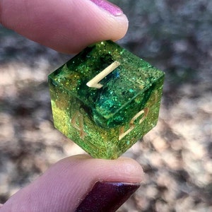 Druid Dice - Handmade Dice Set - Resin Cast Dice - Table Top Dice - Gaming Dice