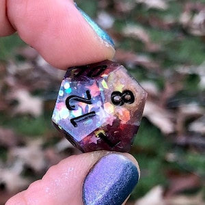 Galaxy Dice - Handmade Dice Set -  Resin Cast Dice - Table Top Dice - Gaming Dice