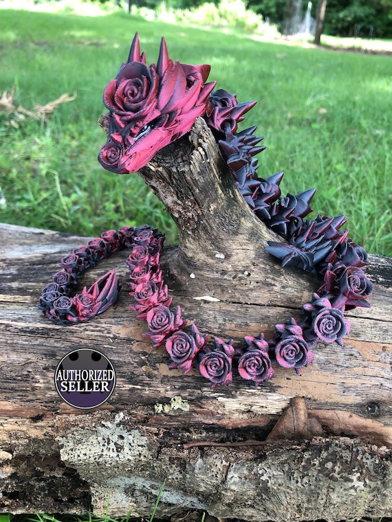 Rose Dragon Custom : Emotional Support Pet - 3D Printed Articulated Fidget Toys - Etsy Rose Dragon Custom : Emotional Support Pet - 3D Printed Articulated Fidget Toys - Etsy