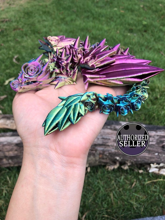 Rose Wing Dragon Custom : Emotional Support Pet - 3D Printed Articulated Fidget Toys - Etsy Rose Wing Dragon Custom : Emotional Support Pet - 3D Printed Articulated Fidget Toys - Etsy