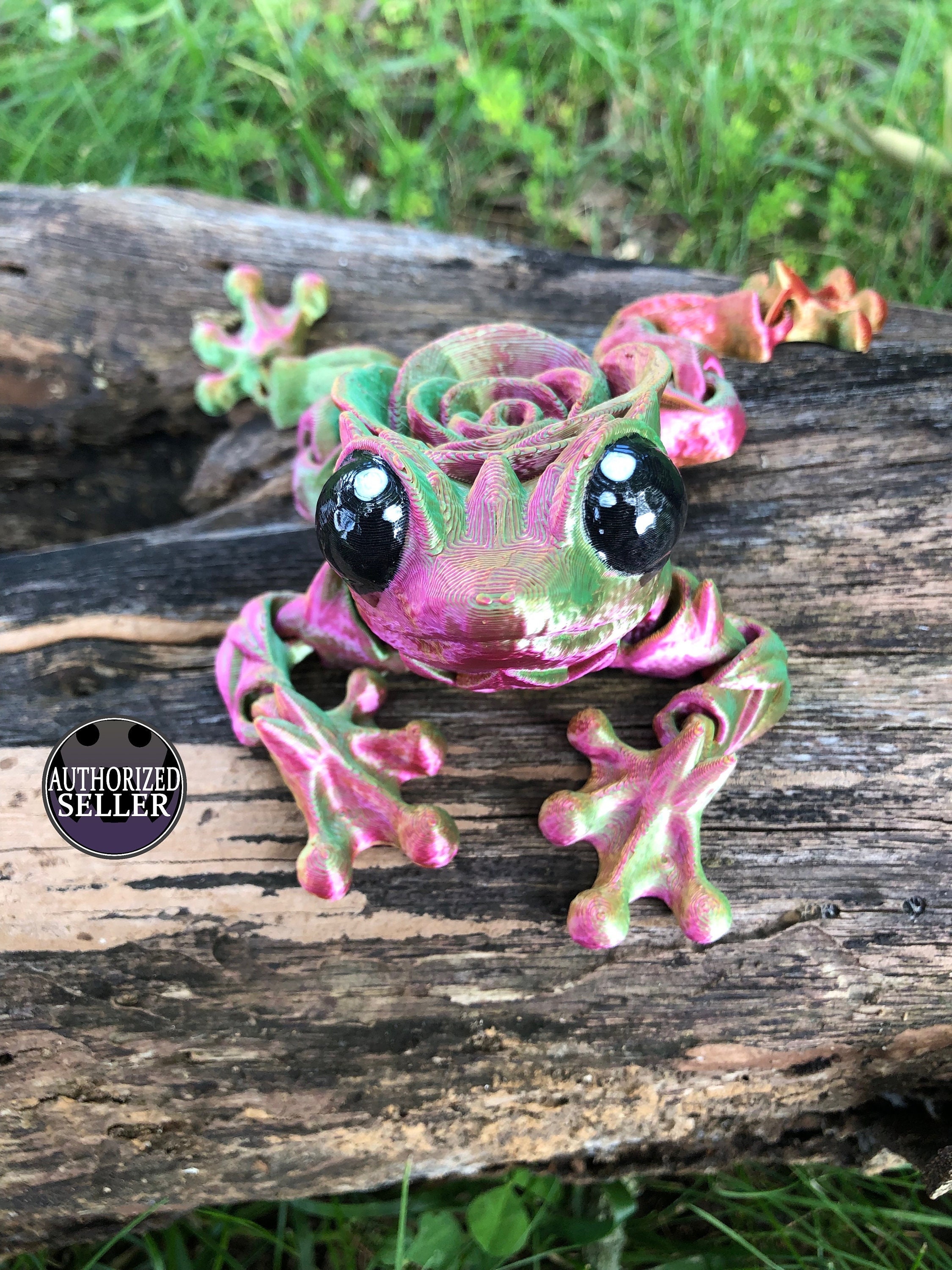 Rose Frog Custom : Emotional Support Pet - 3D Printed Articulated
