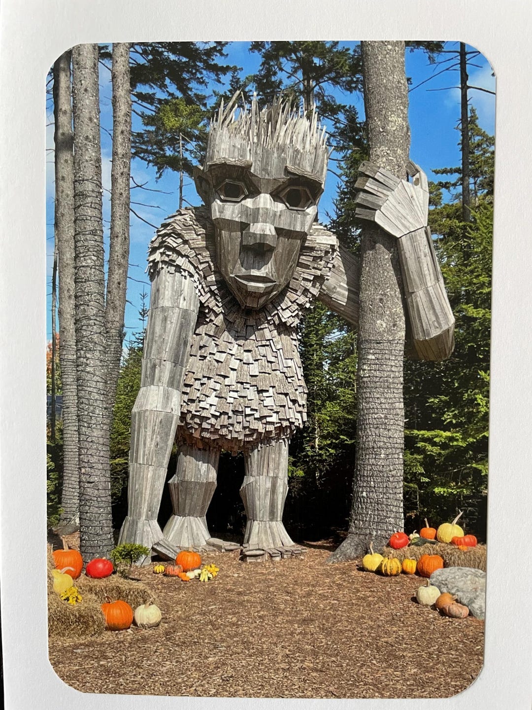 Troll Note 104. Maine Troll. Blank 5x7 Note Card With Envelope - Etsy