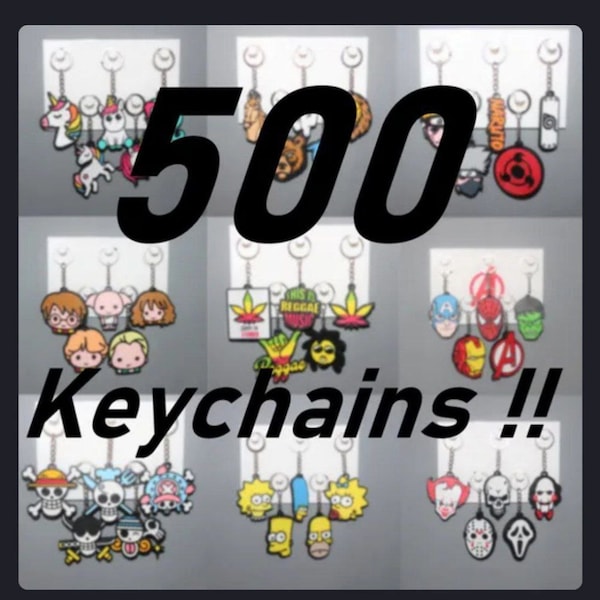 Best-seller 500 Pack KeyChains Package Mini 3d Printer Paint Stl Files (Google Drive Links)