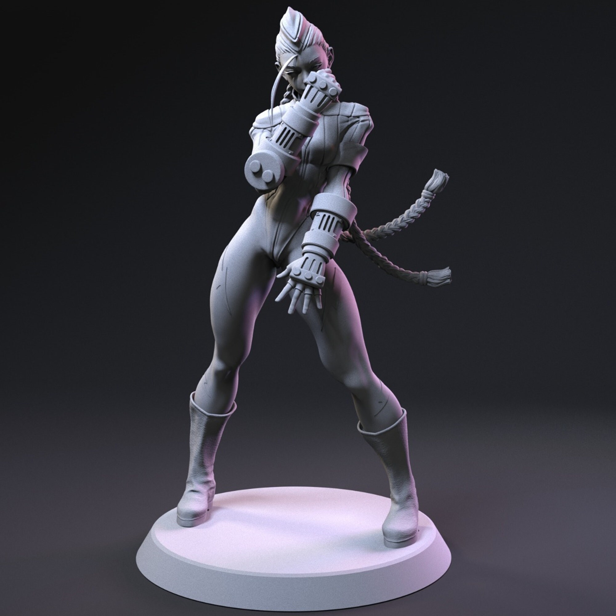 STL file Cammy statue 👧・3D printer design to download・Cults