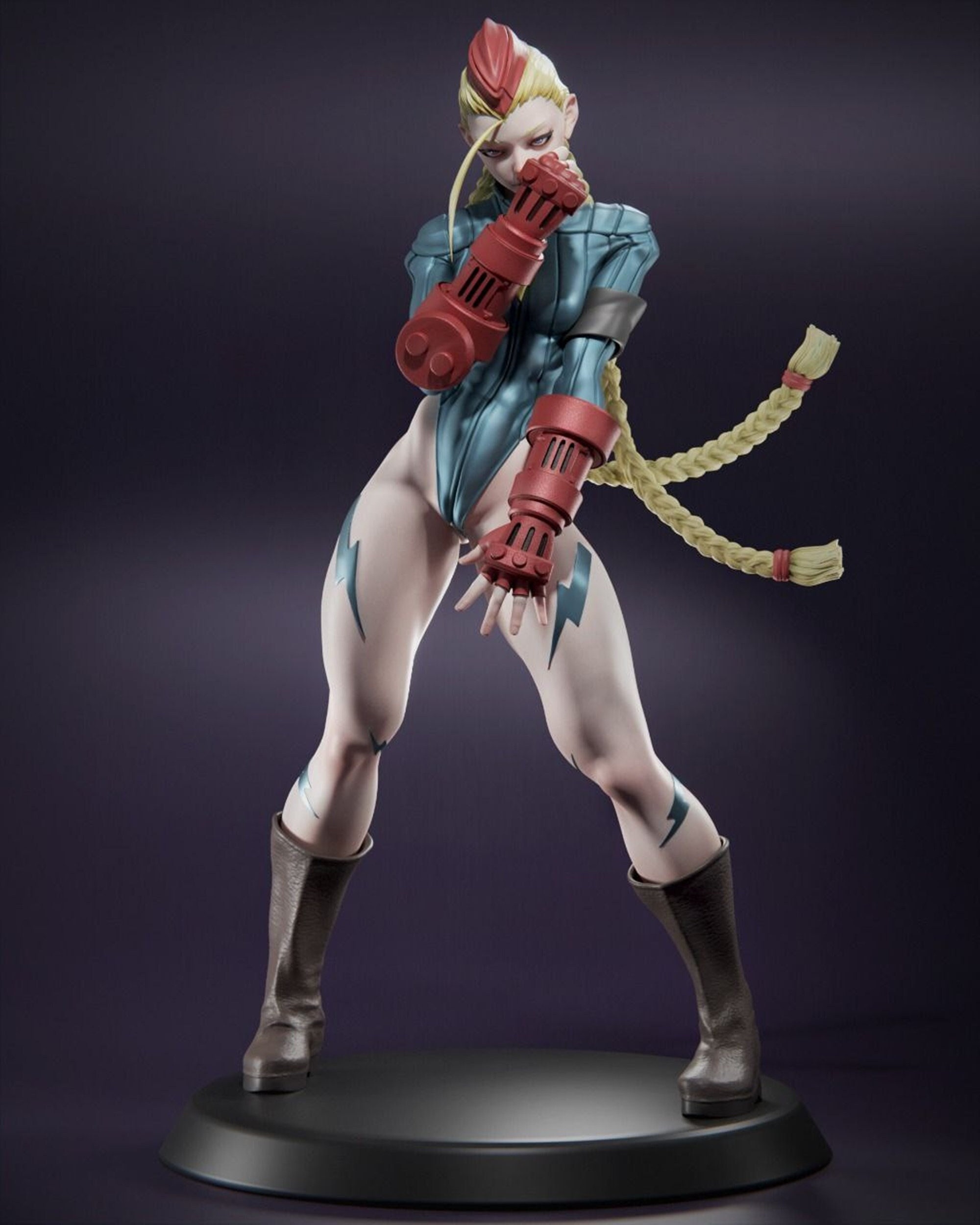 Street Fighter Cammy White Engraved Holo Foil Character Art