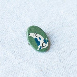 Cute Ceramic Brooch | Handmade Ceramic Brooch | Different Pattern Pin