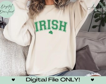 Irish St Patrick's Day SVG Cut File, Cricut/Silhouette Files, St Pattys Day Shirt, Luck of the Irish, Irish Heritage, Green Shamrock File