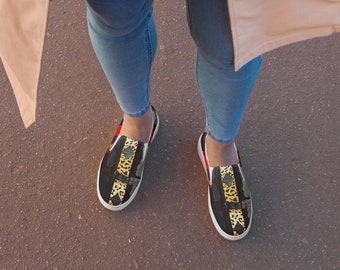 African Pattern, Women’s slip-on canvas shoes