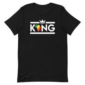 T-shirt carte d'Afrique, rasta africain, t-shirt roi unisexe