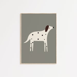 Arte de la pared del perro de la guardería, cartel del perro, impresión digital de los amigos del perro, arte imprimible del cachorro, impresión fresca para los niños, decoración de la pared del perro del estilo escandinavo