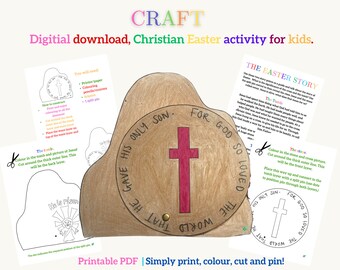 Jesus is Risen Easter Craft: Sunday School Bible Activity (Digital Download)