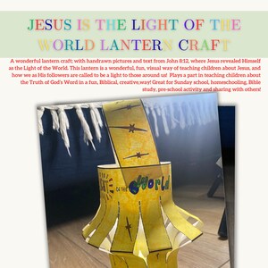 Jesus is the Light of the World Lantern Craft, Follower of Jesus ...