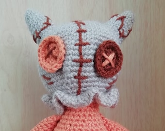 Stitches the Cat - Handmade Scary Cat Amigurumi