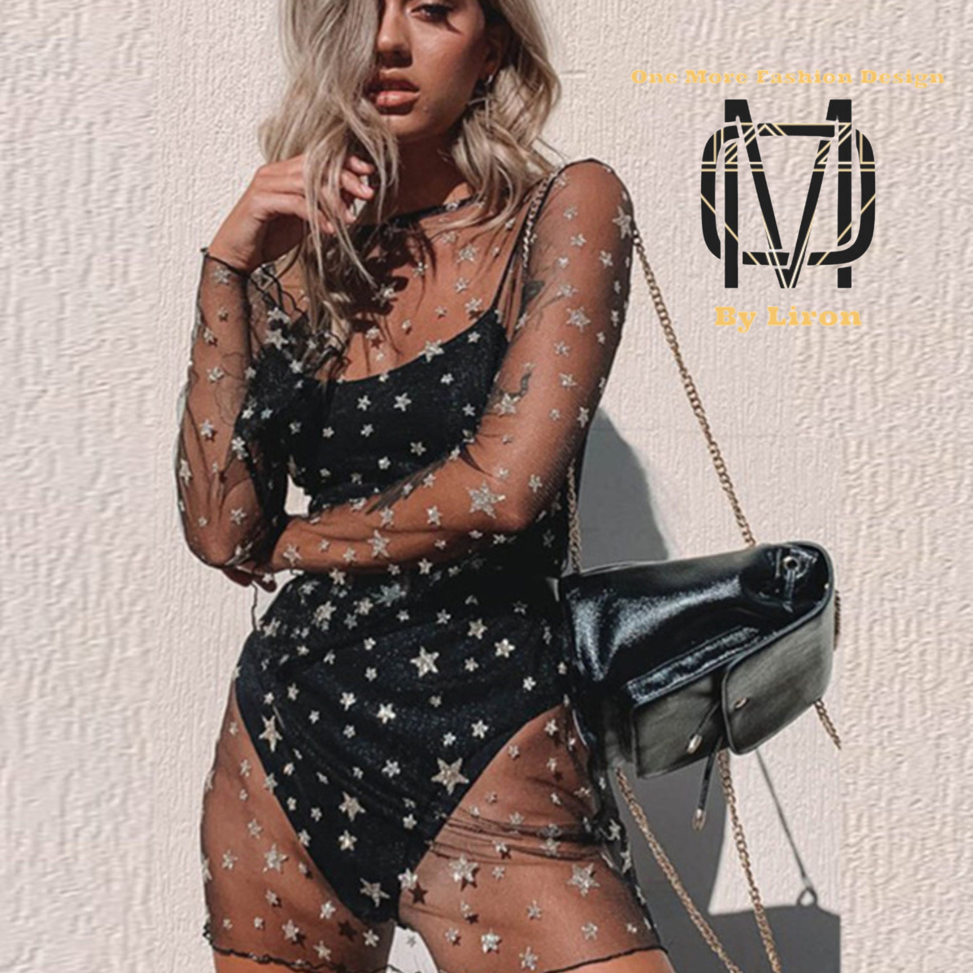 Mesh hot sale dress stars