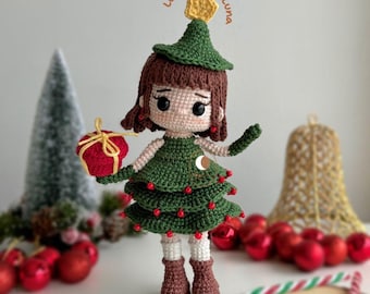 PDF Document ESP/ENG. Amigurumi pattern. Christmas. amigurumi christmas tree. christmas doll. crochet pattern. christmas amigurumi