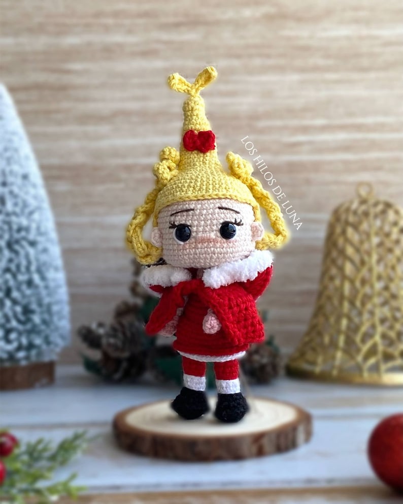 Cindy Lou Who. Crochet Pattern. Amigurumi Pattern. the Grinch. Cindy