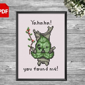 The Legend of Zelda Korok cross stitch pattern