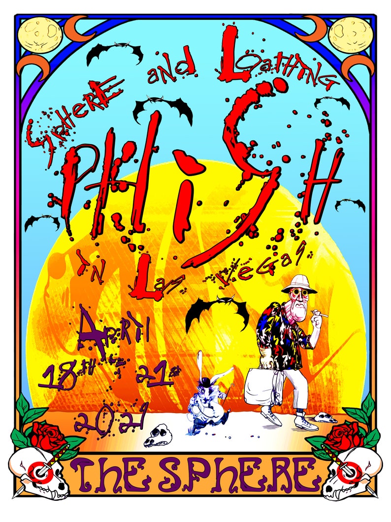 Sphere and Loathing Phish Concert Poster image 1