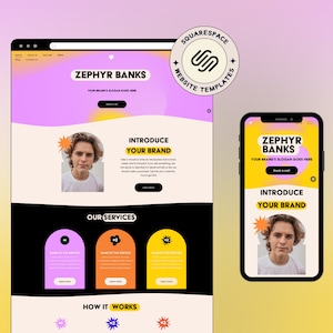 Creative Squarespace 7.1 Website Template for Service & E-commerce businesses  I Shop website template I Blog template I Agency Website