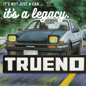 Toyota Ae86 TRUENO Badge