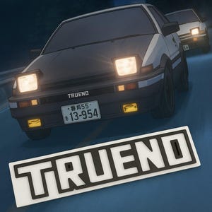 Toyota Ae86 TRUENO Badge
