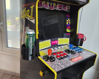 Porte-gobelets Arcade1up - Gauche et Droite - Fichiers imprimables en 3D - Borne d'arcade ancienne génération - Usage personnel et non commercial