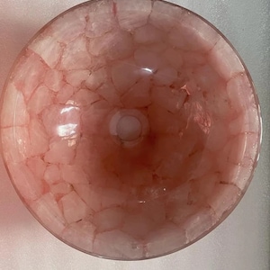 Rose Quartz Stone Sink / Rose Quartz Wash Basin / Healing Crystal Vessel / Hand Wash Vessel Sink / Bathroom & Kitchen Decor