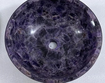 Amethyst Stone Kitchen Countertop Sink, Amethyst Wash Basin, Stone Sink , Modern Vanity Sink, Handcrafted Sink , Home Decor