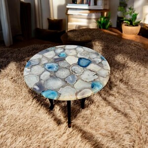 Mix Agate Coffee End Table Tops || Handmade Arts Luxurious Gemstone || Console Bar for Computer Desk || Elegant Cafeteria Furniture Decors