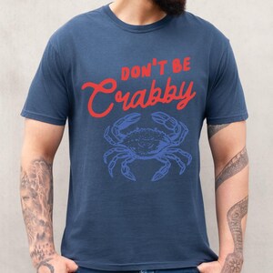 don't be crabby crab t-shirt, funny beach vacation tee, Comfort Colors summer shirt image 4
