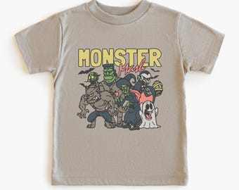 Monster Mash Toddler Halloween Shirt • Retro Monster Tee for Kids • Cute Fall T‑Shirt
