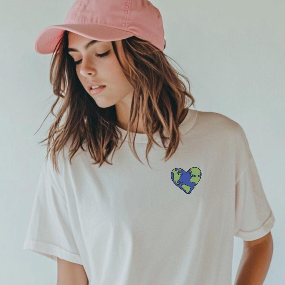 Earth Heart Comfort Colors Shirt • Environmental Awareness Tee • Earth ...