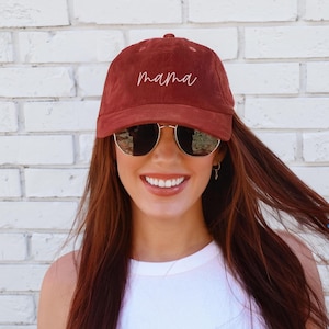 embroidered mama corduroy cap, embroidered mama vintage corduroy cap, embroidered mom cap, mom gift, Mother&#39;s Day gift