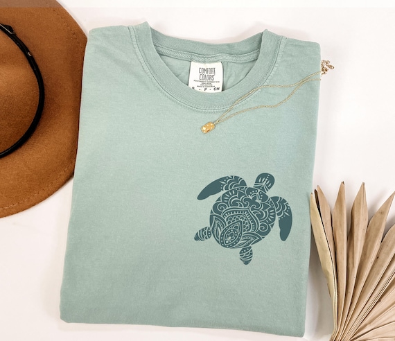 mandala turtle t-shirt, Comfort Colors turtle t-shirt, save the turtles t-shirt, beach t-shirt, summer t-shirt, nature t-shirt